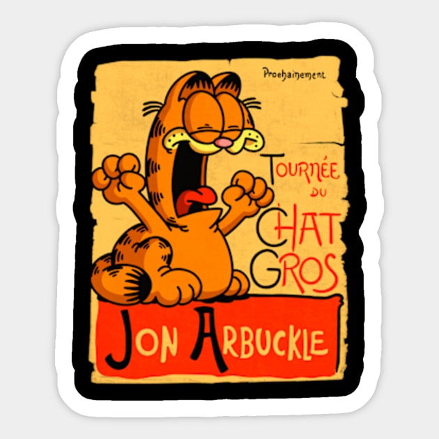 Le Chat Gros Sticker by Barbadifuoco